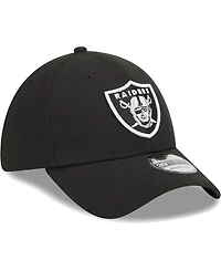 Men's New Era Black Las Vegas Raiders Main 39THIRTY Flex Hat