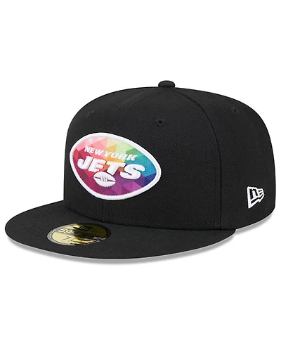 Men's New Era Black York Jets 2023 Nfl Crucial Catch 59FIFTY Fitted Hat