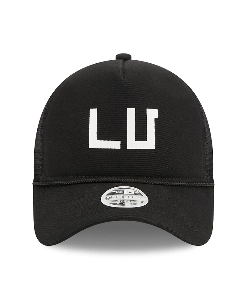 Women's New Era Black Las Vegas Raiders McGee Trucker 9FORTY Adjustable Hat