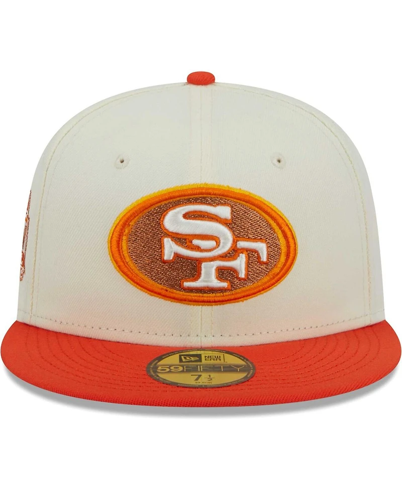 Men's New Era Cream, Scarlet San Francisco 49ers City Icon 59FIFTY Fitted Hat