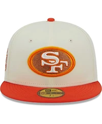 Men's New Era Cream, Scarlet San Francisco 49ers City Icon 59FIFTY Fitted Hat