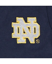 Newborn and Infant Boys and Girls Navy Notre Dame Fighting Irish Lit Polo Bodysuit