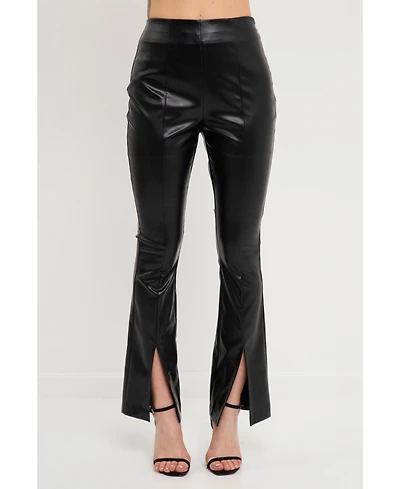 Grey Lab Women's Slit Detail Leggings