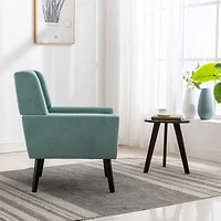 Streamdale Furniture Streamdale Modern Velvet Ergonomic Accent Chair