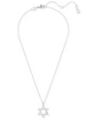 Swarovski Silver-Tone Insigne Crystal Pendant Necklace, 15-3/4" + 3" extender
