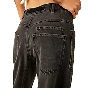 Free People Women's Moxie Low-Slung Pull-On Boyfriend Jeans