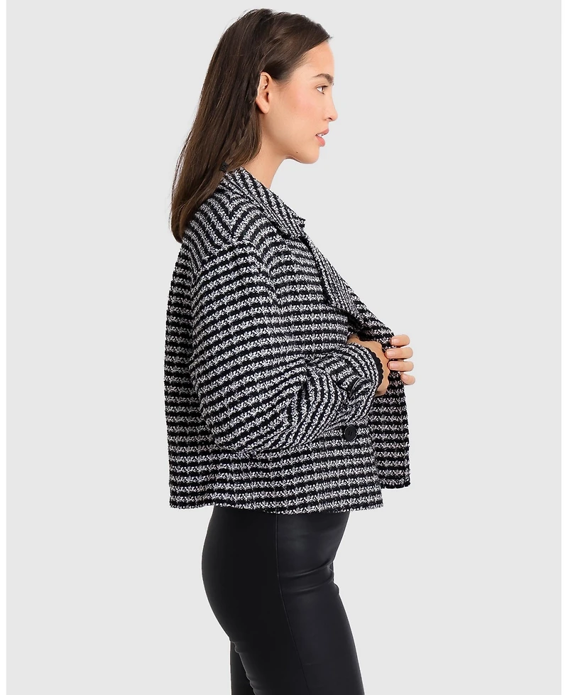 Belle & Bloom Women's Power Over Me Tweed Jacket