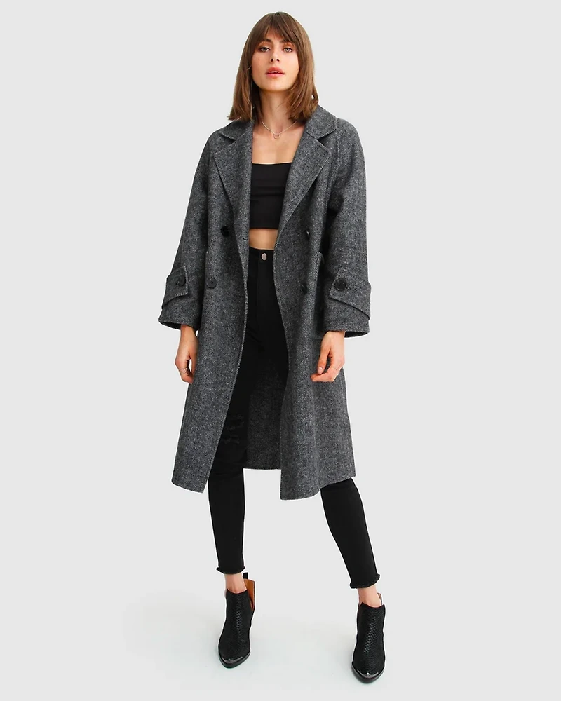 Belle & Bloom Women's Rumour Has It Oversized Wool Blend Coat
