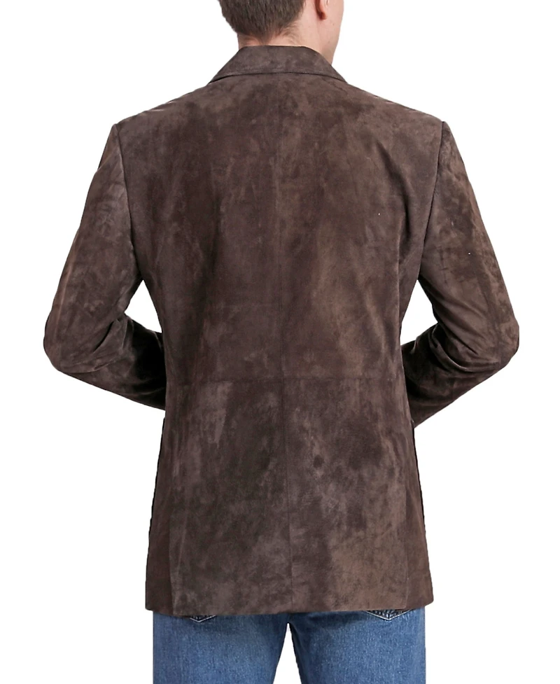 Bgsd Men Steve Two-Button Suede Leather Blazer