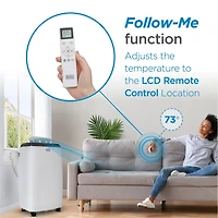 Black+Decker Portable Air Conditioner with Heat, 10,200 Btu Sacc/Cec (14,000 Btu Ashrae 128) for Rooms Up To 700 Sq. Ft.
