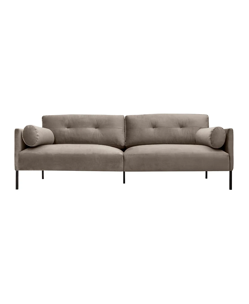 Armen Living Michalina 84" Velvet with Metal Legs Sofa