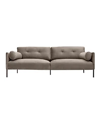 Armen Living Michalina 84" Velvet with Metal Legs Sofa