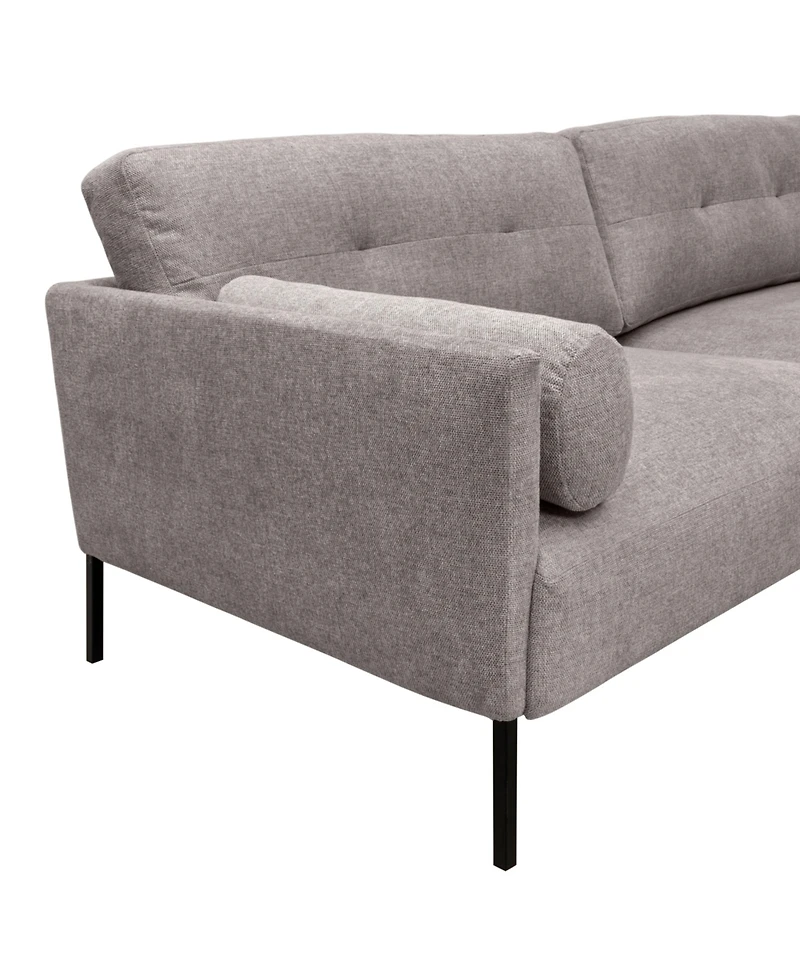 Armen Living Michalina 84" Polyester with Metal Legs Sofa