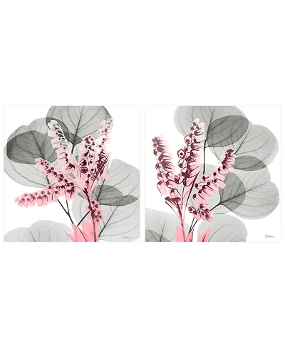 Empire Art Direct Eucalyptus Bush 1 2 Frameless Free Floating Tempered Glass Panel Graphic Wall Art, 24" x 24" x 0.2" Each, Set of 2