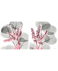 Empire Art Direct Eucalyptus Bush 1 2 Frameless Free Floating Tempered Glass Panel Graphic Wall Art, 24" x 24" x 0.2" Each, Set of 2