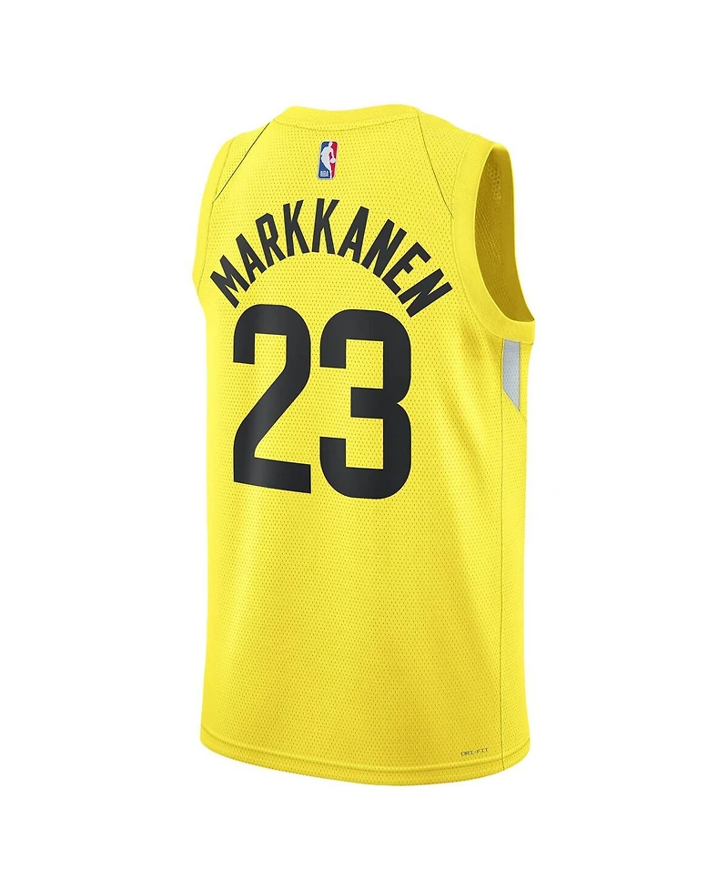 Men's and Women's Nike Lauri Markkanen Gold Utah Jazz Swingman Jersey - Association Edition