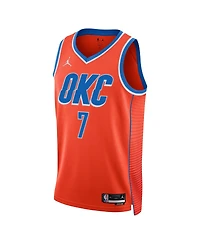 Men's and Women's Jordan Chet Holmgren Orange Oklahoma City Thunder Swingman Jersey - Statement Edition