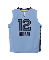 Preschool Boys and Girls Jordan Ja Morant Light Blue Memphis Grizzlies 2022/23 Statement Edition Jersey