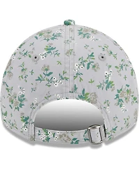 Women's New Era Gray Las Vegas Raiders Bouquet 9TWENTY Adjustable Hat