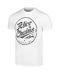 Men's White Alice in Chains Seattle Stamp T-shirt