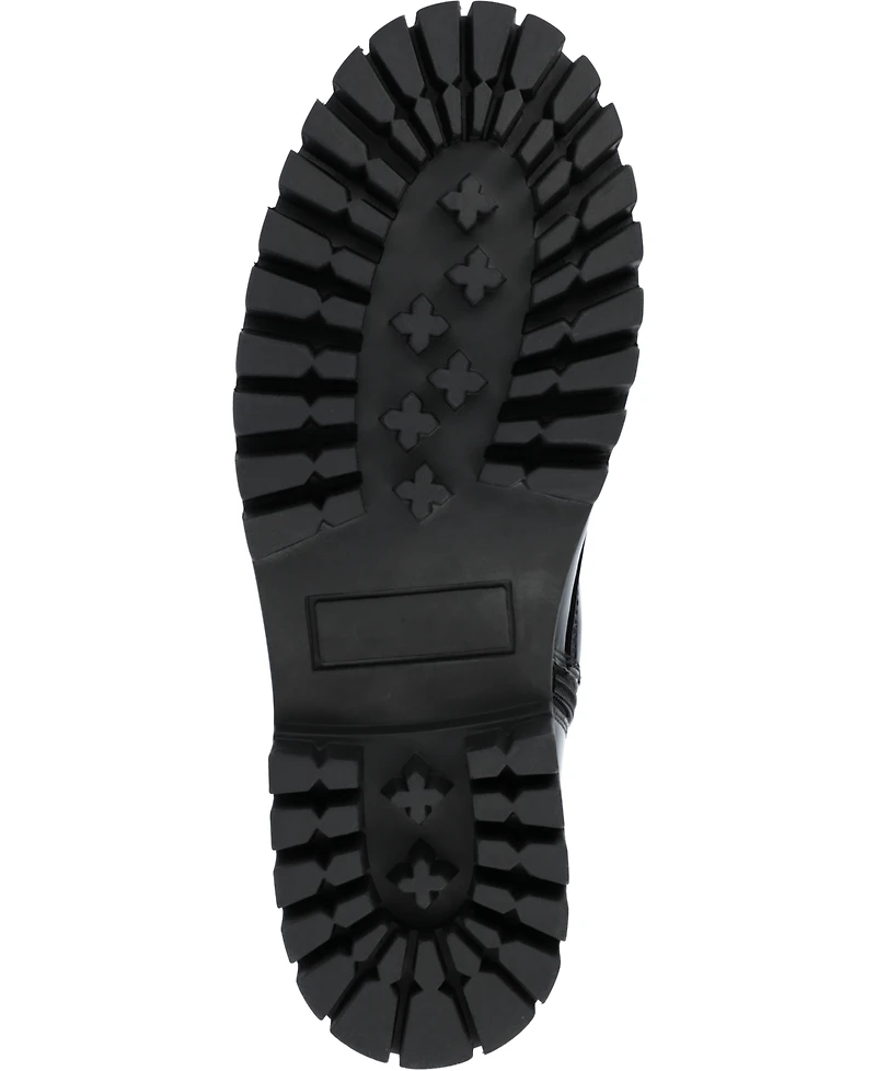 Journee Collection Women's Aaley Lace Up Lug Combat Bootie