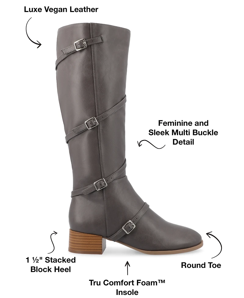 Journee Collection Women's Elettra Regular Calf Boots