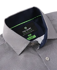 Tom Baine Men's Performance Stretch Mini Plaid Button Down Dress Shirt