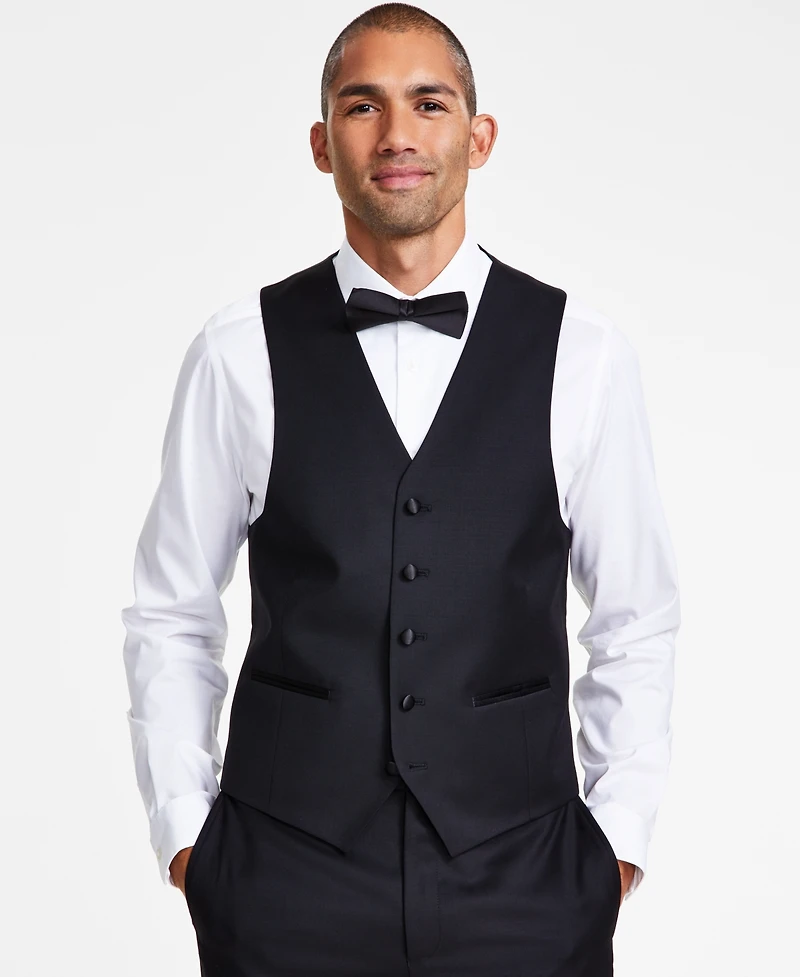 Michael Kors Men's Classic-Fit Stretch Tuxedo Vest