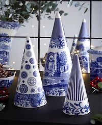 Spode Blue Italian Striped Topiary
