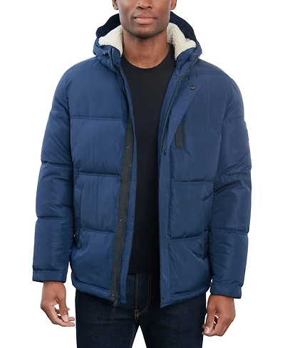 Lucky Brand Men's Fleece-Lined Hooded Parka