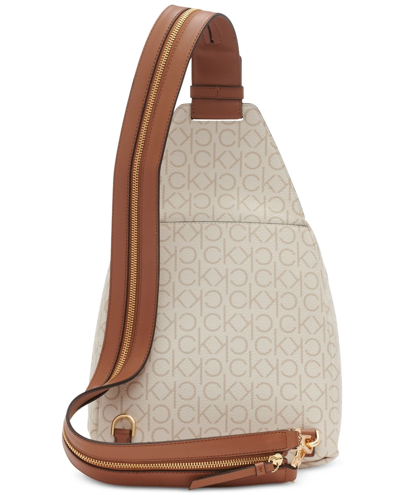 Calvin Klein Millie Signature Convertible Sling Backpack