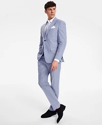 Tommy Hilfiger Men's Modern-Fit Th Flex Stretch Chambray Suit Separates Jacket