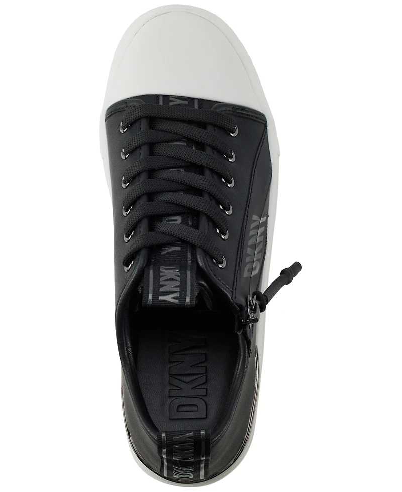 Dkny Women's Chaney Lace-Up Zipper Sneakers