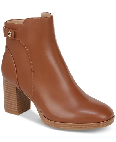 Giani Bernini Women's Trumann Memory Foam Block Heel Dress Booties, Created for Macy's