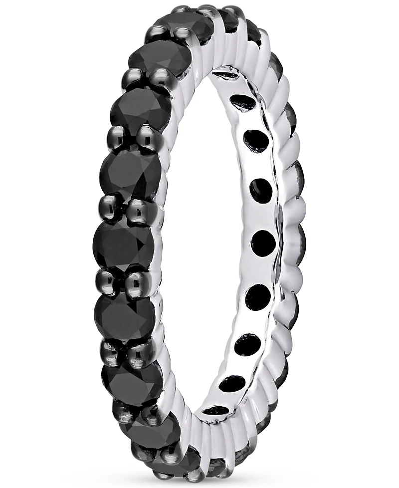 Black Diamond Eternity Band (2 ct. t.w.) 14k White Gold