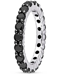 Black Diamond Eternity Band (2 ct. t.w.) 14k White Gold