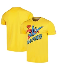 Men's Homage Gold Superman Dad Power Tri-Blend T-shirt