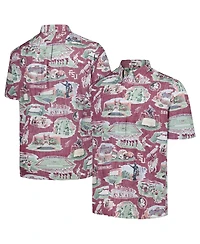 Men's Reyn Spooner Garnet Florida State Seminoles Scenic Button-Down Shirt