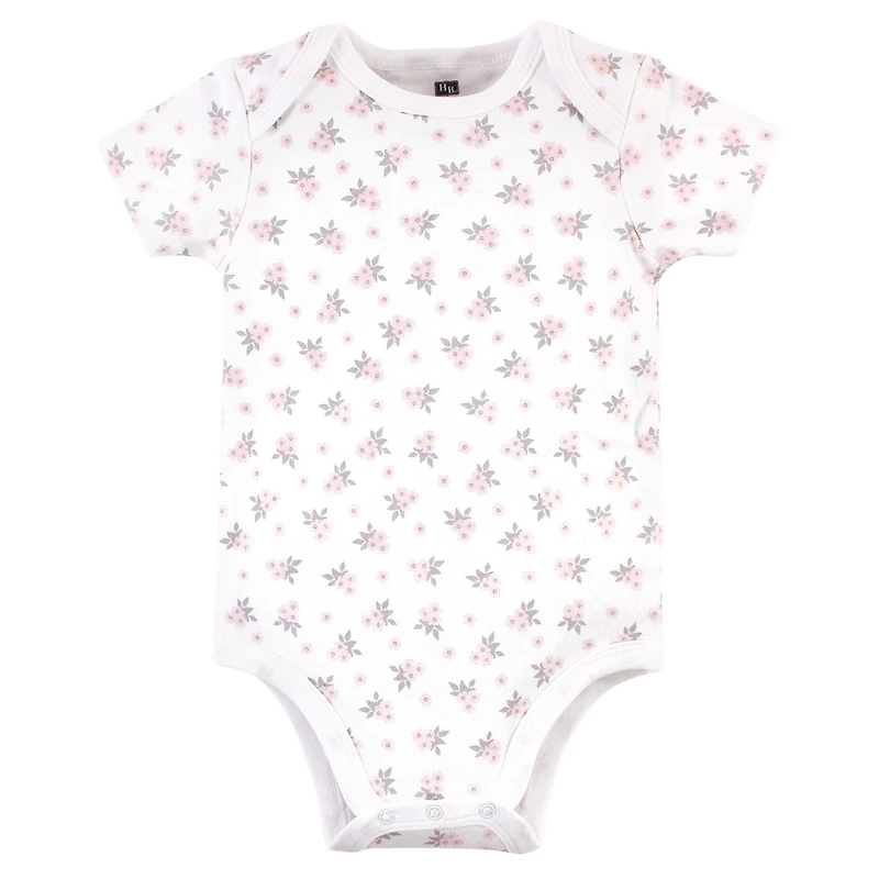 Hudson Baby Baby Girls Hudson Essential Three-Piece Set of Cotton Bodysuits