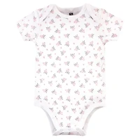Hudson Baby Baby Girls Hudson Essential Three-Piece Set of Cotton Bodysuits