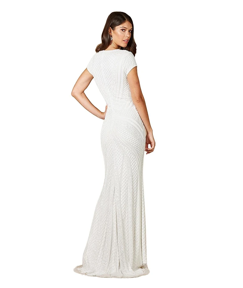 Lara Women's Flavia Fitted Beaded Wedding Gown
