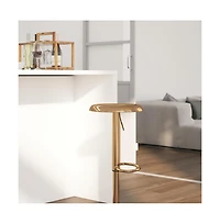Audrey Retro Style Height Adjustable Barstool With Footrest