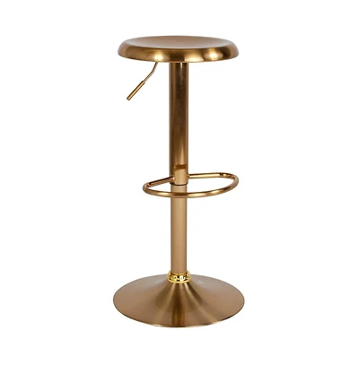 Audrey Retro Style Height Adjustable Barstool With Footrest