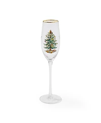 Spode Christmas Tree Champagne Flutes, Set of 4