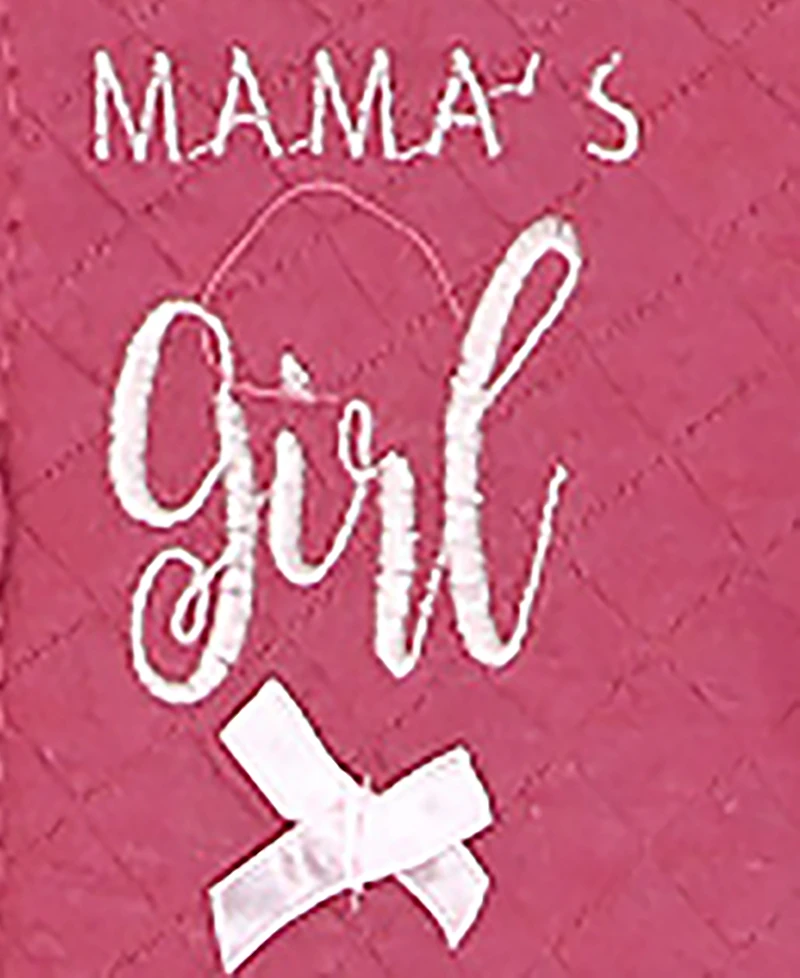 Baby Mode Baby Girls Mama's Girl Quilted Footie