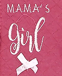 Baby Mode Baby Girls Mama's Girl Quilted Footie