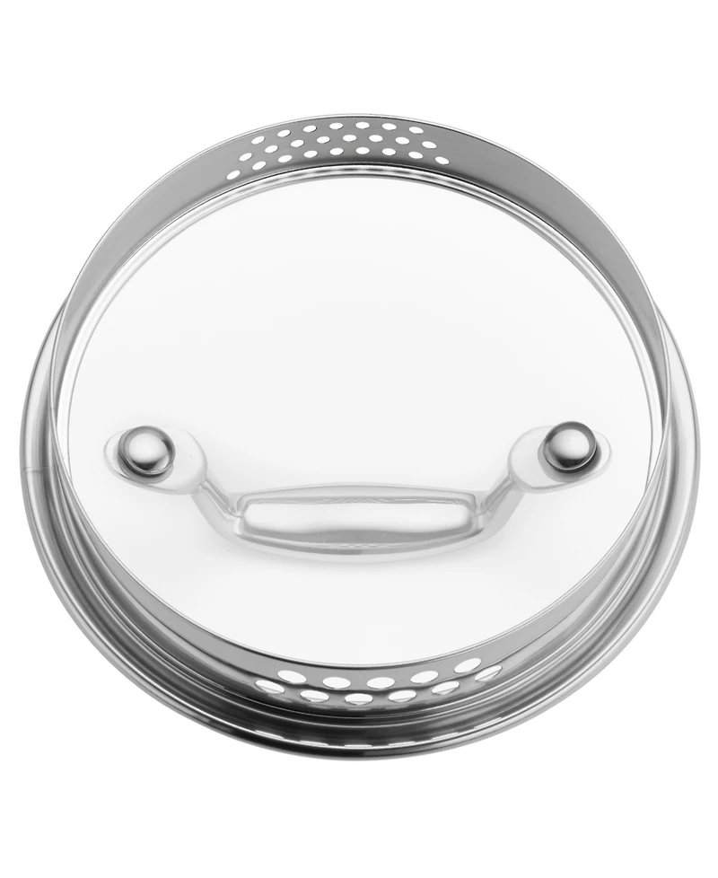 Zwilling Clad Cfx -Qt. Saucepan with Strainer Lid and Pouring Spouts