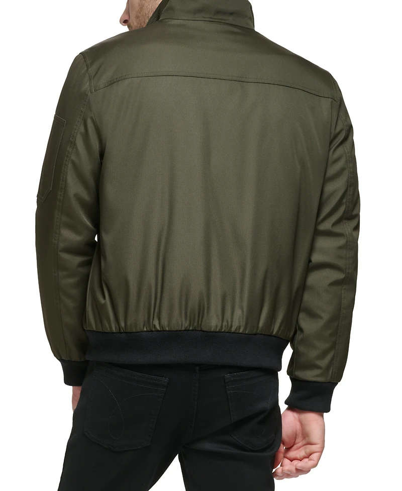 Calvin Klein Men's Classic Zip-Front Ripstop Bomber Jacket