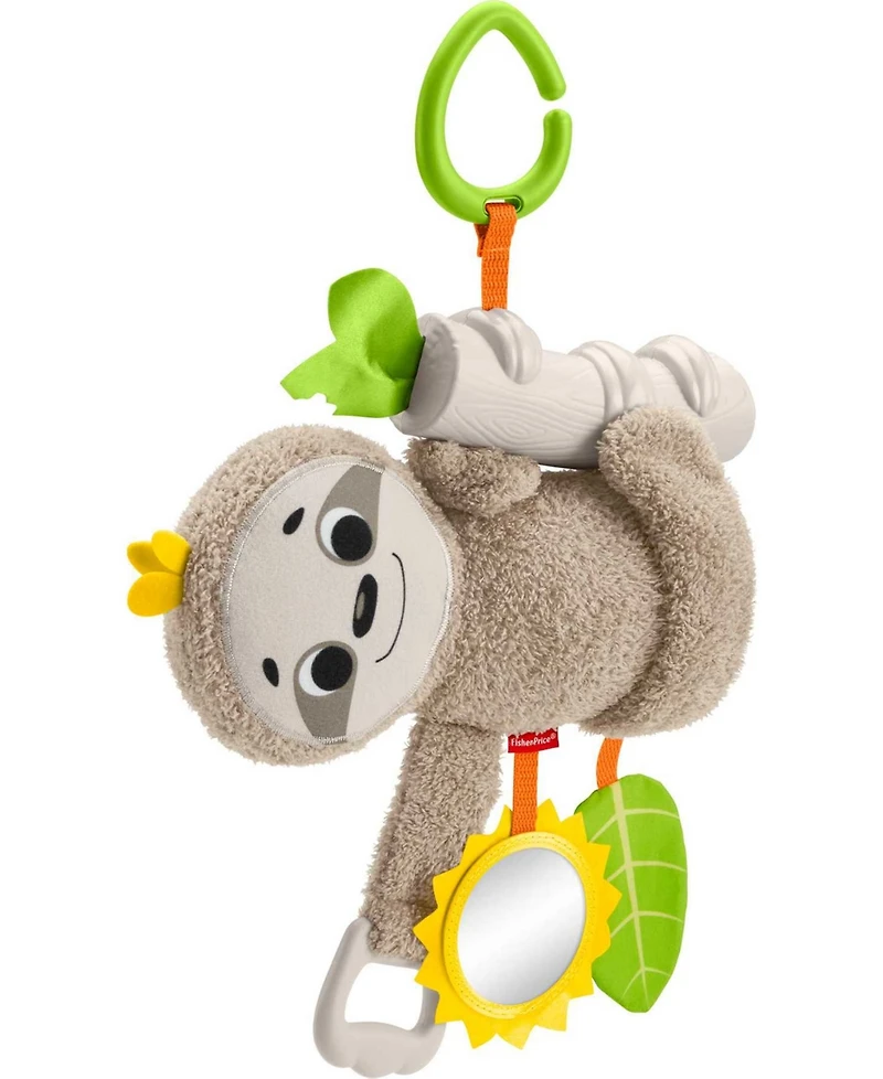 Fisher Price Slow Much Fun Stroller Sloth, Take Along Baby Toy