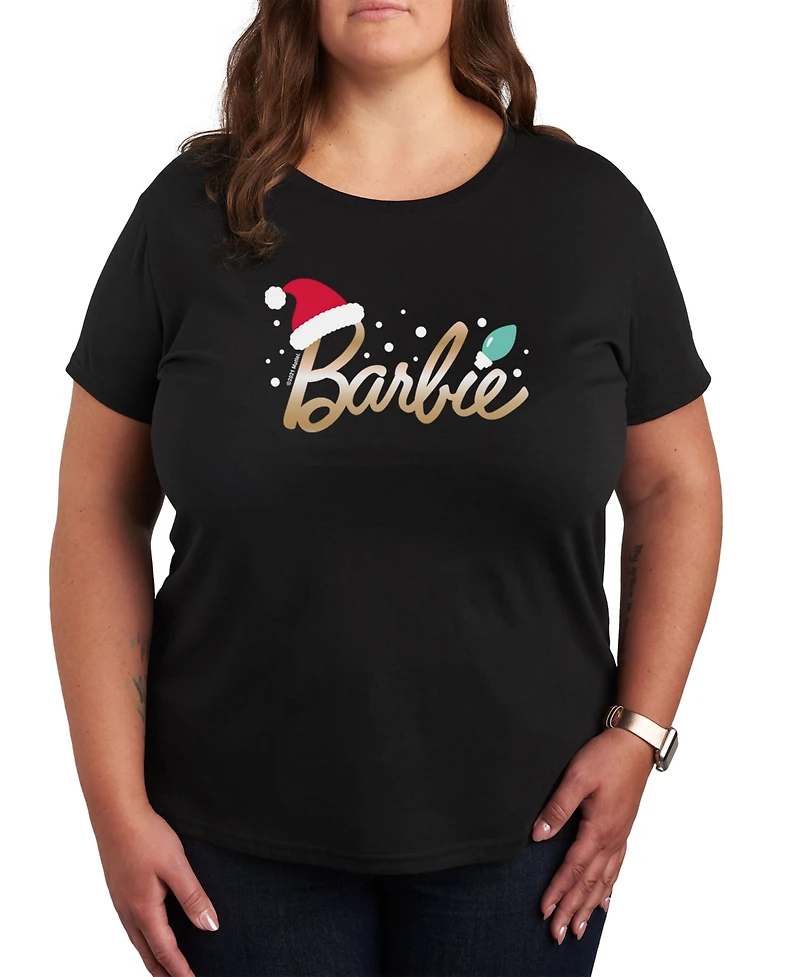 Air Waves Trendy Plus Barbie Holiday Graphic T-Shirt